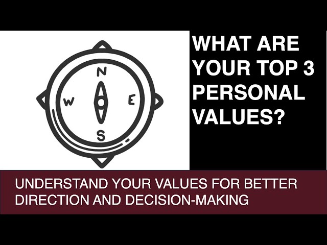How to Work Out Your Top 3 Personal Values