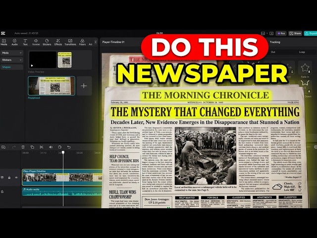 How to Highlight Newspaper Text in CapCut