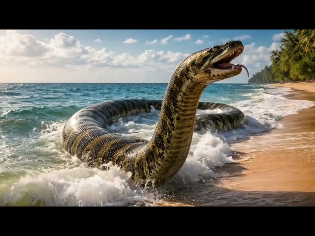 Heroic Rescue Team Saves Innocent Goat Kid from Giant Anaconda Python Attack Wildlife Rescue |Ai