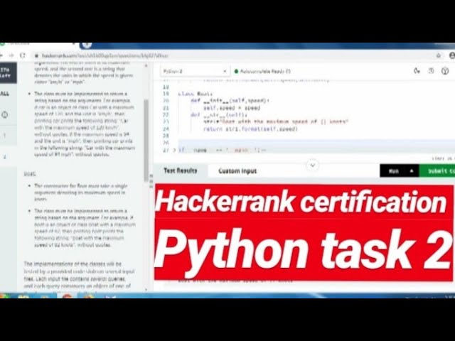 String representations of objects | hackerrank python certification task 2