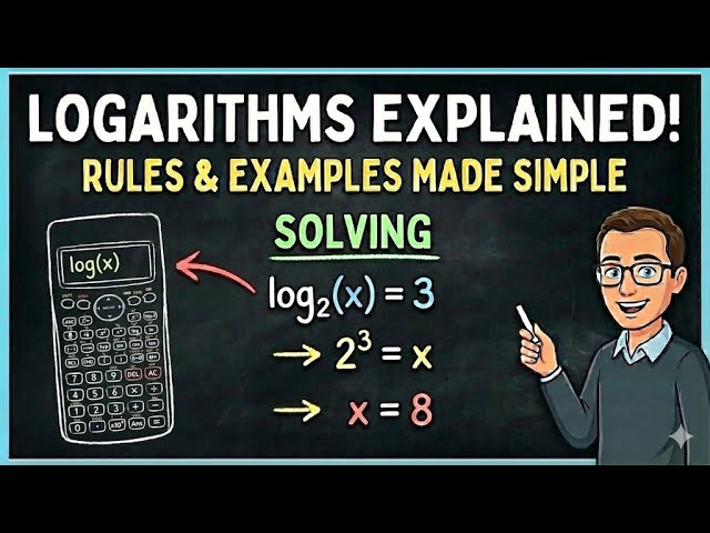 Logarithms Explained! Solving Log Equations