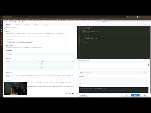 Type = C++ | Programming | Code Chef | Logical Problems | Cpp2