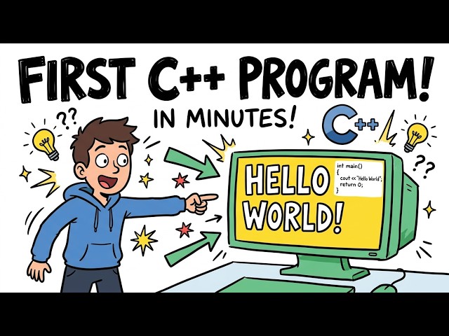 I Wrote My FIRST C++ Program! (Hello World)