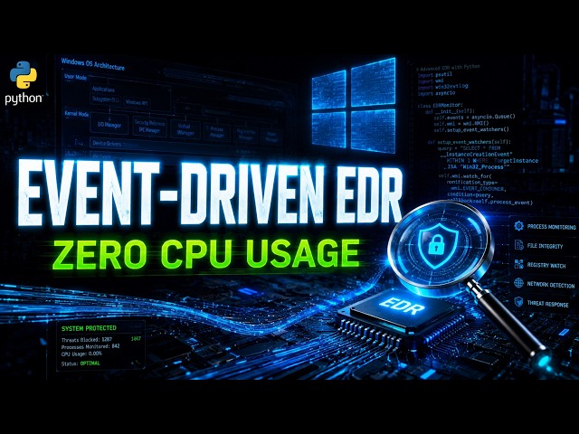 Windows Internals in Python: Event-Driven EDR Telemetry via WMI & COM