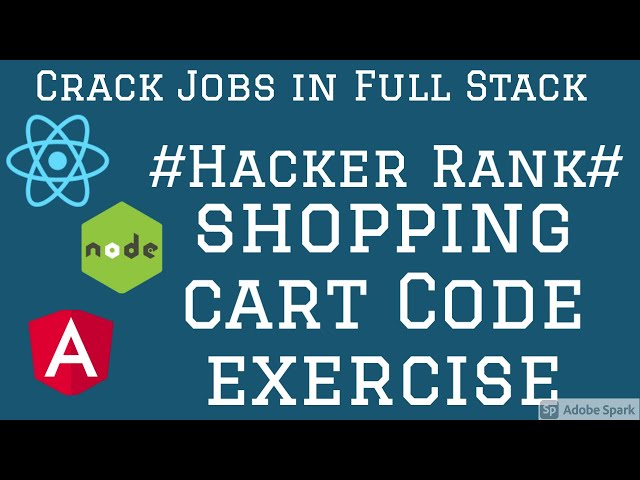 React Shopping cart App HackerRank Test #05