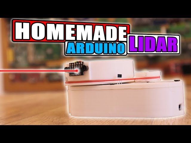 Homemade LIDAR sensor with Arduino & Processing