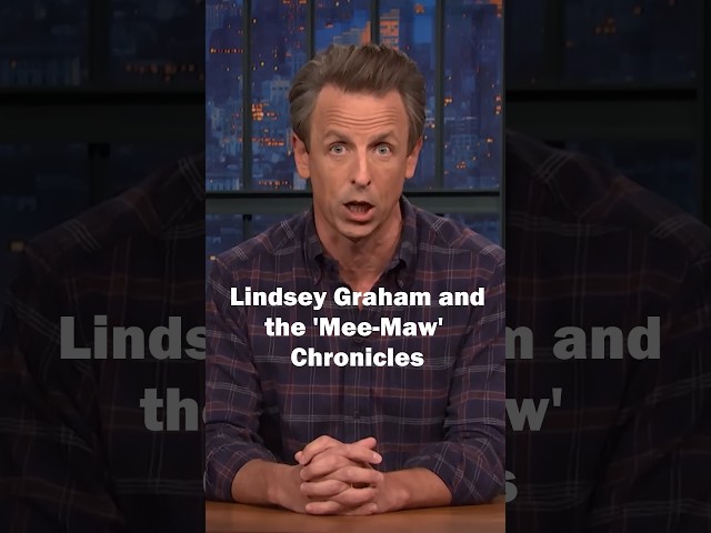 Seth Meyers impersonates Lindsey Graham and his 'Mee-Maw'