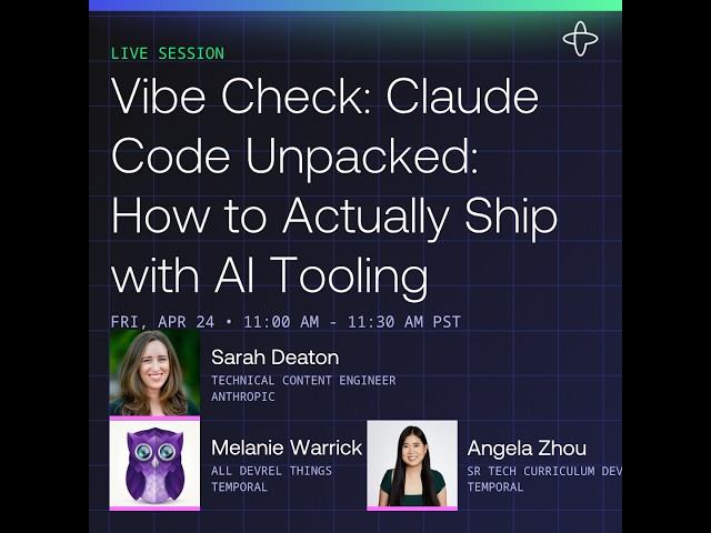 Vibe Check: Claude Code Unpacked: How to Actually Ship with AI Tooling