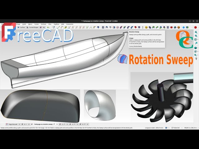When and why use Rotation Sweep in FreeCAD 1.1.0?