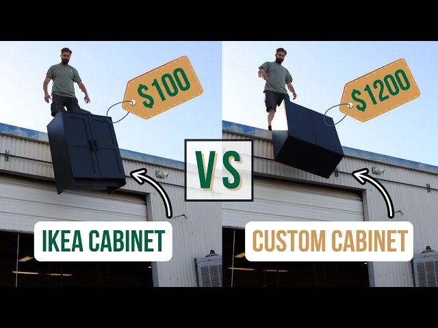 $100 IKEA Cabinet vs $1200 Custom Cabinet (We Were SHOCKED by the Results 😳)