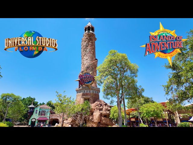 Universal Islands of Adventure Full Walkthrough and Rides | 4K POV