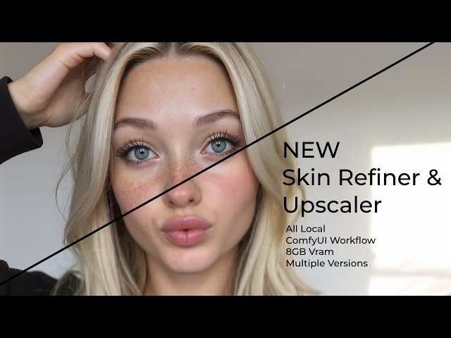 BEST AI Skin Fix and Upscaling Workflow | Full Body Skin Refiner ComfyUI Workflow