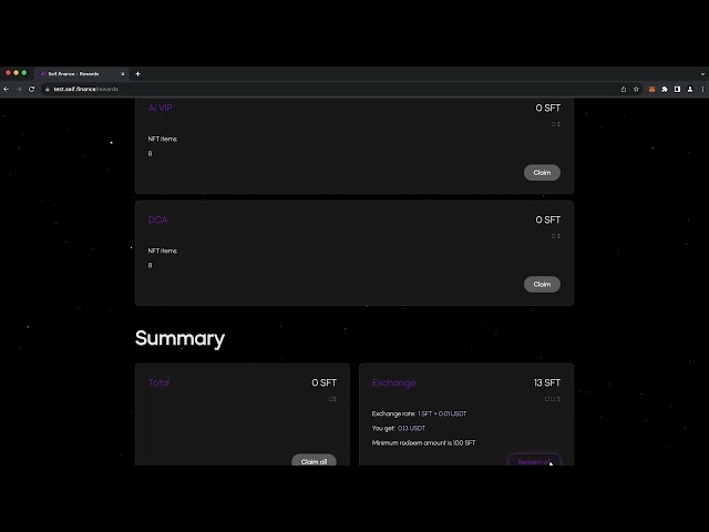seif.finance - Tutorial rewards