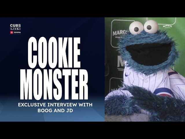 COOKIE MONSTER: Singing the 7th inning stretch at Wrigley Field! 🍪 (EXCLUSIVE)