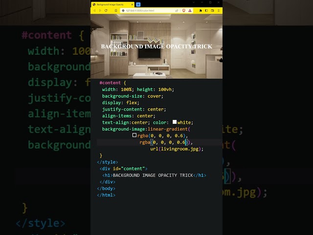 CSS | BACKGROUND IMAGE OPACITY TRICK