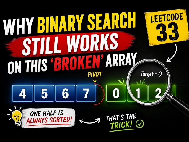 Why Binary Search Still Works on This ‘Broken’ Array (LeetCode 33)