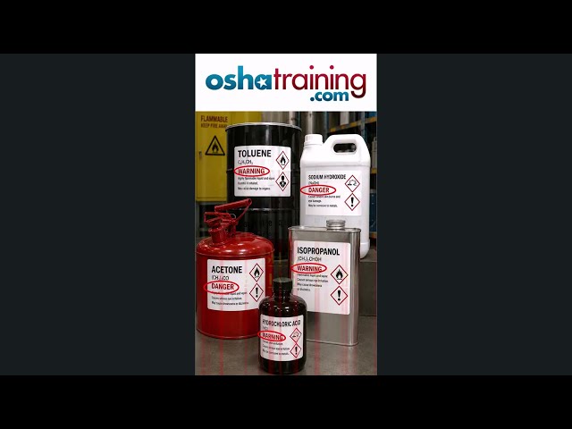 OSHA GHS Signal Words - DANGER & WARNING