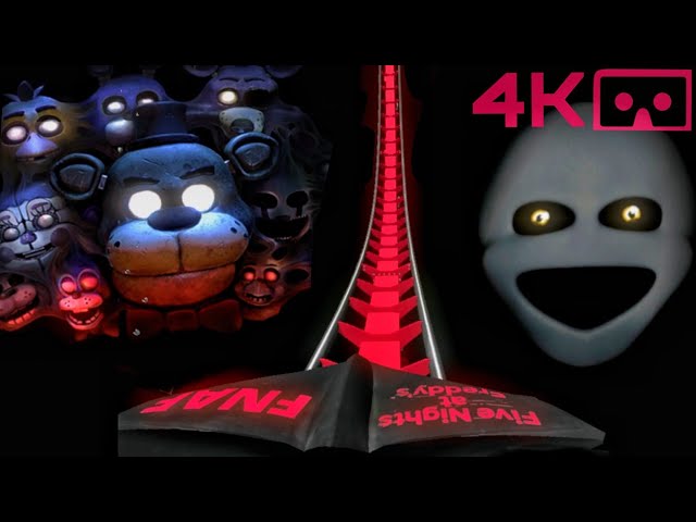 VR 360 FNAF HALLOWEEN Horror Scary Roller Coaster 🔴 FIVE NIGHTS AT FREDDY'S immersive 4K ride