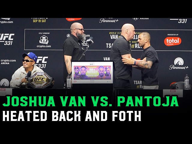 Joshua Van vs. Alexandre Pantoja Get HEATED: "Shut The F**k Up"