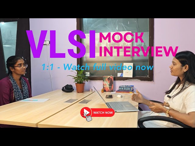 VLSI RTL Design Mock Interview | For Freshers & Entry-Level Jobs | prasanthi Chanda