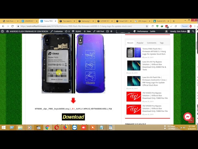 Download and Install Tinmo F900 Stock Firmware ROM (Flash File)