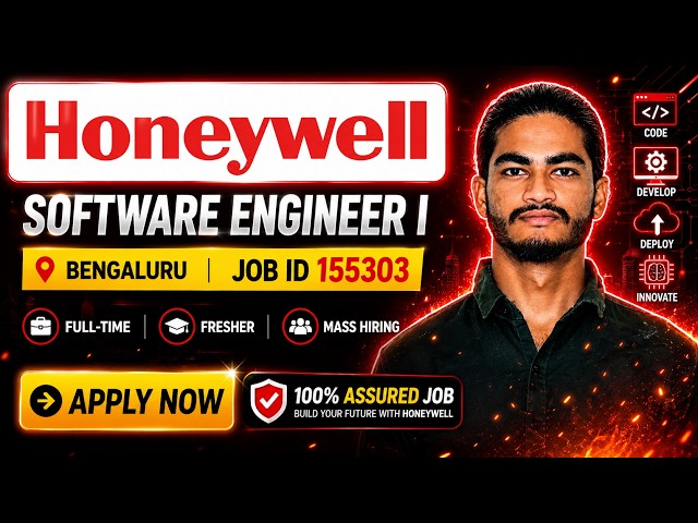 Honeywell Hiring 2026 | Software Engineer I | Freshers | Java C# Python | Bengaluru | Hybrid