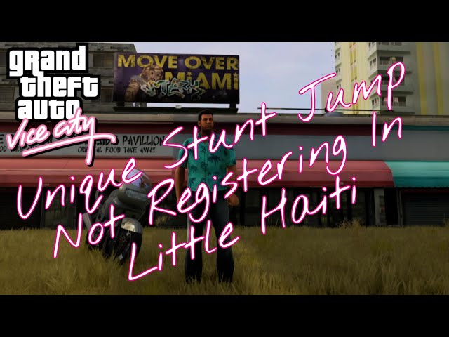 GTA Vice City Stunt Jump #5 In Little Haiti (Not Registering!)