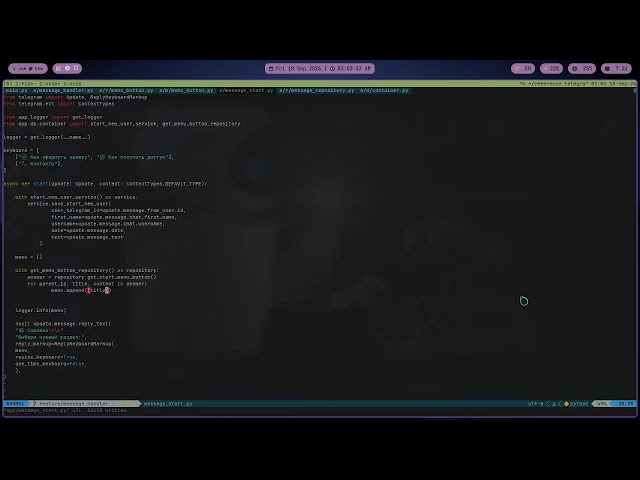 Написание справочного бота для ТГ | #2 | #python #codding #python-telegram-bot