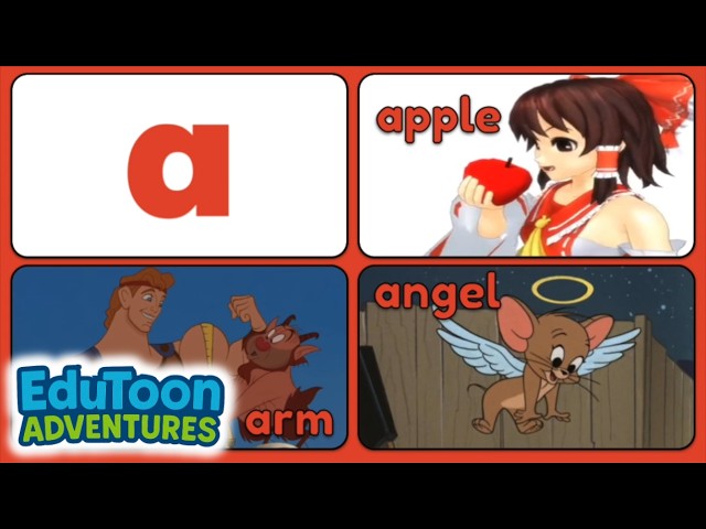 Natural English's Alphabet Song (My Cartoon/Anime/Video Game/Movie Version) | EduToon Adventures