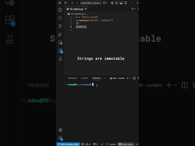 Python String Mistake #37 – replace() Fails Silently