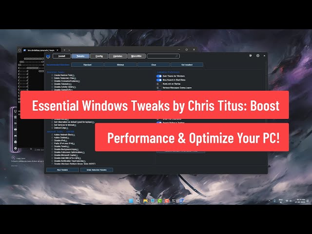 Essential Windows Tweaks by Chris Titus: Boost Performance & Optimize Your PC! (2025)