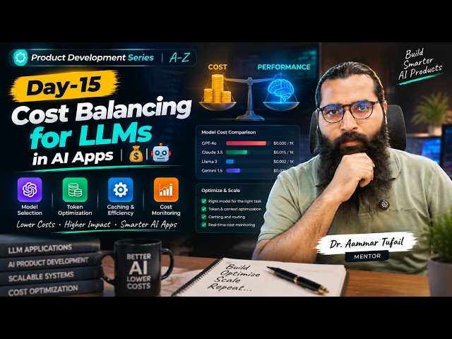 Day-15: Cost Balancing for LLMs in AI Apps 💰🤖 | Product Development A-Z