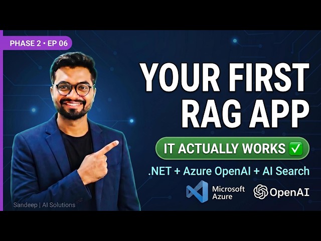 Build Your First RAG Application with .NET (2026) | Azure OpenAI + AI Search | EP06