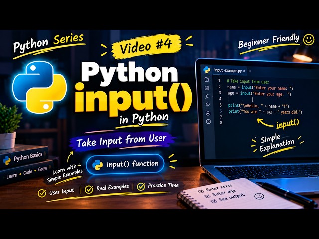 04.input function for beginners in python - tamil