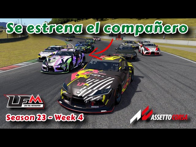 Corriendo con los compañeros en Mugello | GT4 Toyota Supra | AC LFM-S23 W4