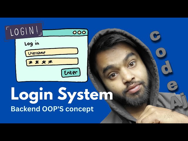Login system using Python(Backend) || codeaj