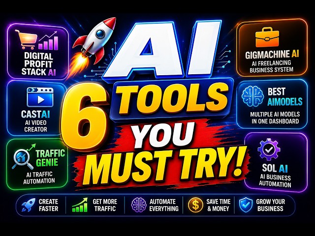 🔥 6 Best AI Tools of 2026 That Can Transform Your Online Business 🤖 #ai #aitools2026 #viralshorts