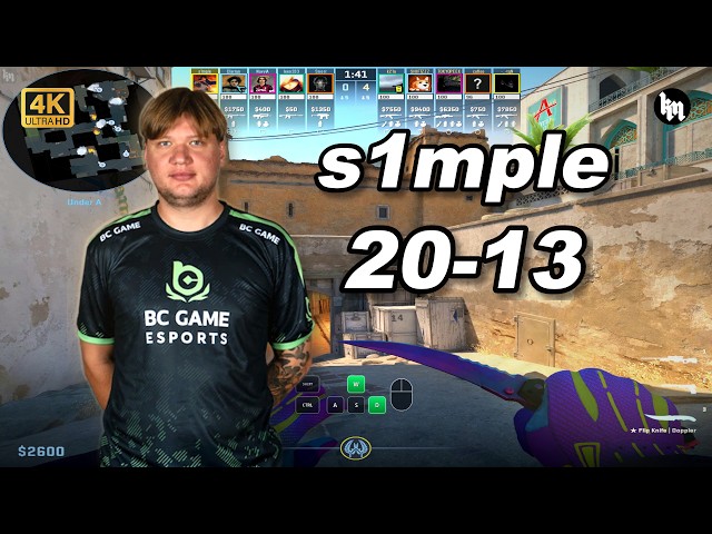 🔥s1mple (20-13) 1.38 Rating | avg 3.3K ELO | Dust2 POV | Oct 6, 2026