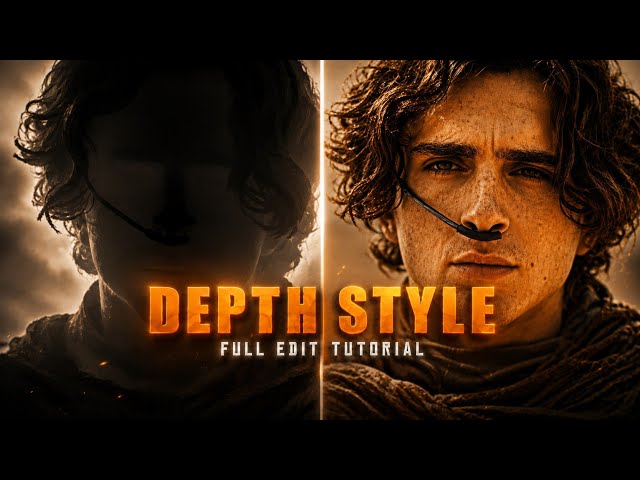 🔥 Trending Depth Map Style Full Edit Tutorial in Mobile!