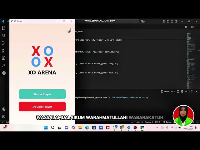 Project Tugas Akhir Pemrograman: Game Tic Tac Toe Python & Tkinter | XO Arena