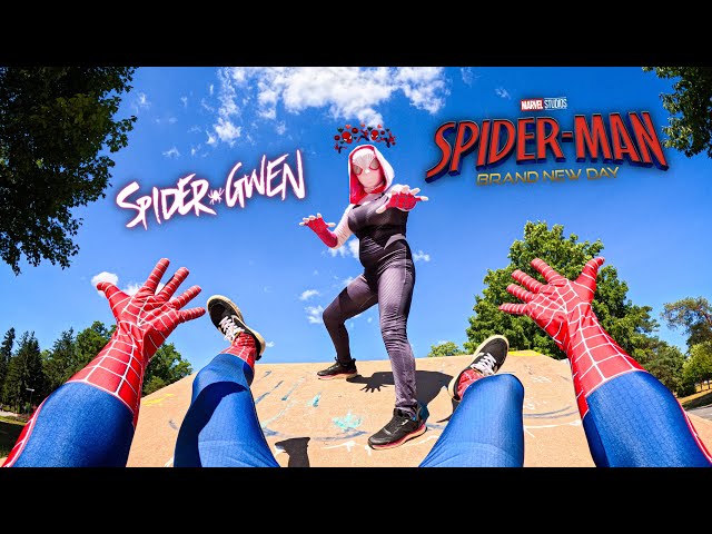 SPIDER MAN escape from CRAZY FITNESS SPIDER GWEN in LOVE (spiderman romantic POV)