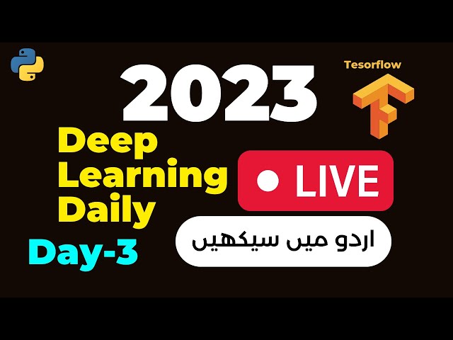Deep Learning and TensorFlow: Building a Neural Network for Beginners Live in Urdu/Hindi