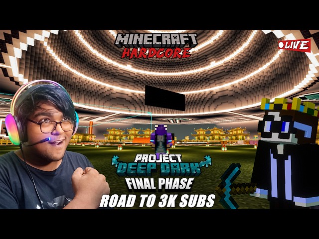🔴MINECRAFT LIVE #557 | PROJECT DEEPDARK FINAL PHASE  | #minecraft #gaming #shorts #livestream