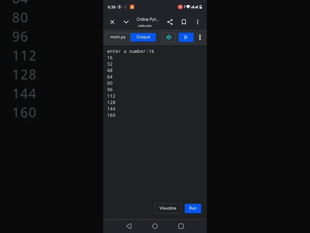 Python program to take any number as an input from the user and print their table