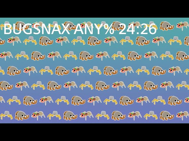 Bugsnax Any% speedrun (24:26:00)