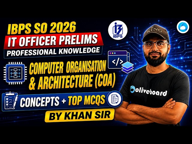 IBPS SO IT Officer Prelims Preparation 2026 | Computer Organisation & Architecture | Oliveboard
