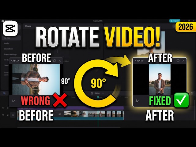 How To Rotate a Video in CapCut PC (2026 Easy Tutorial!)