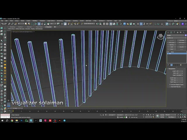 In this tutorial, we explore the Array tool in 3ds Max to duplicate and arrange objects efficiently.