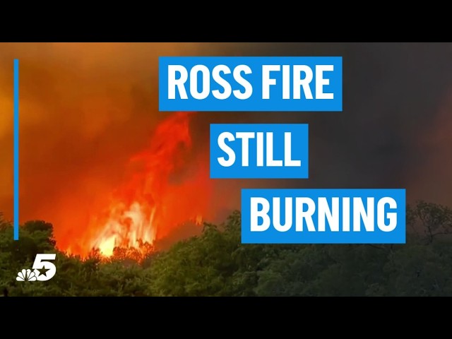El incendio Ross sigue activo y hay evacuaciones en curso