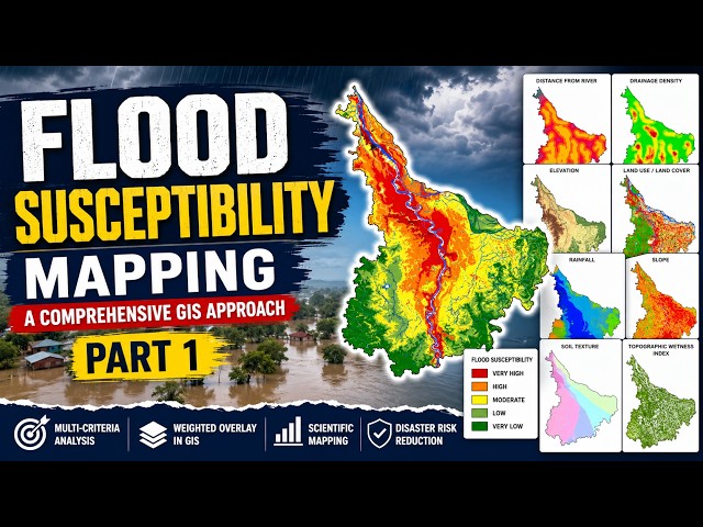 Flood Susceptibility Mapping in GIS | Complete Step-by-Step Tutorial | Part 1